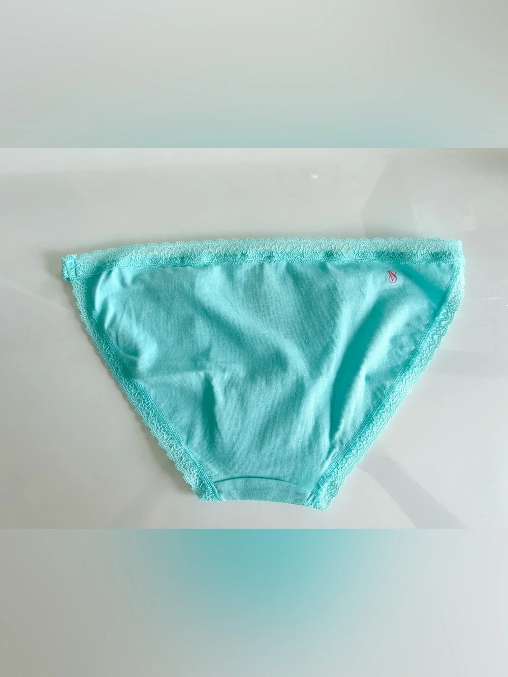 NWT Victoria’s Secret Aqua Turquoise Low-Rise String Bikini Panty - M